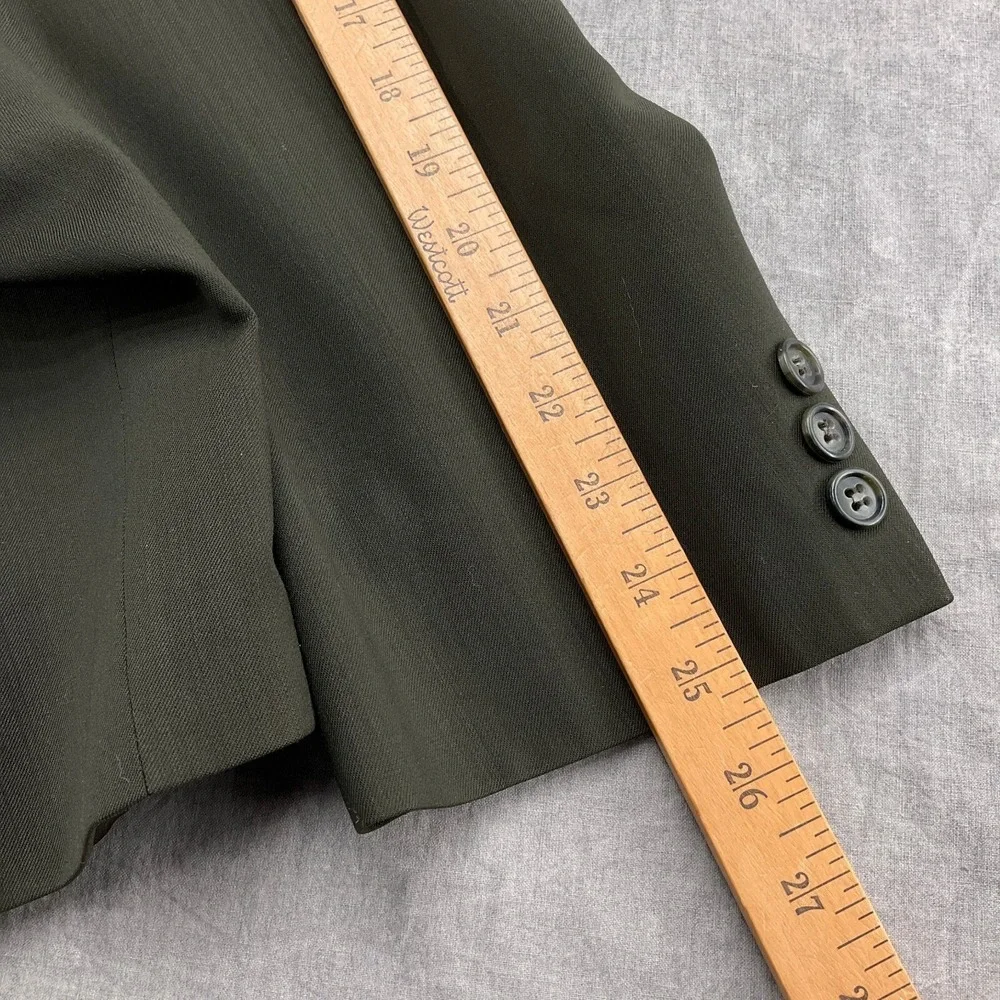 Joseph Feiss Blazer Men 44L Brown 3 Button Classic Neutral Office Jacket Flaws